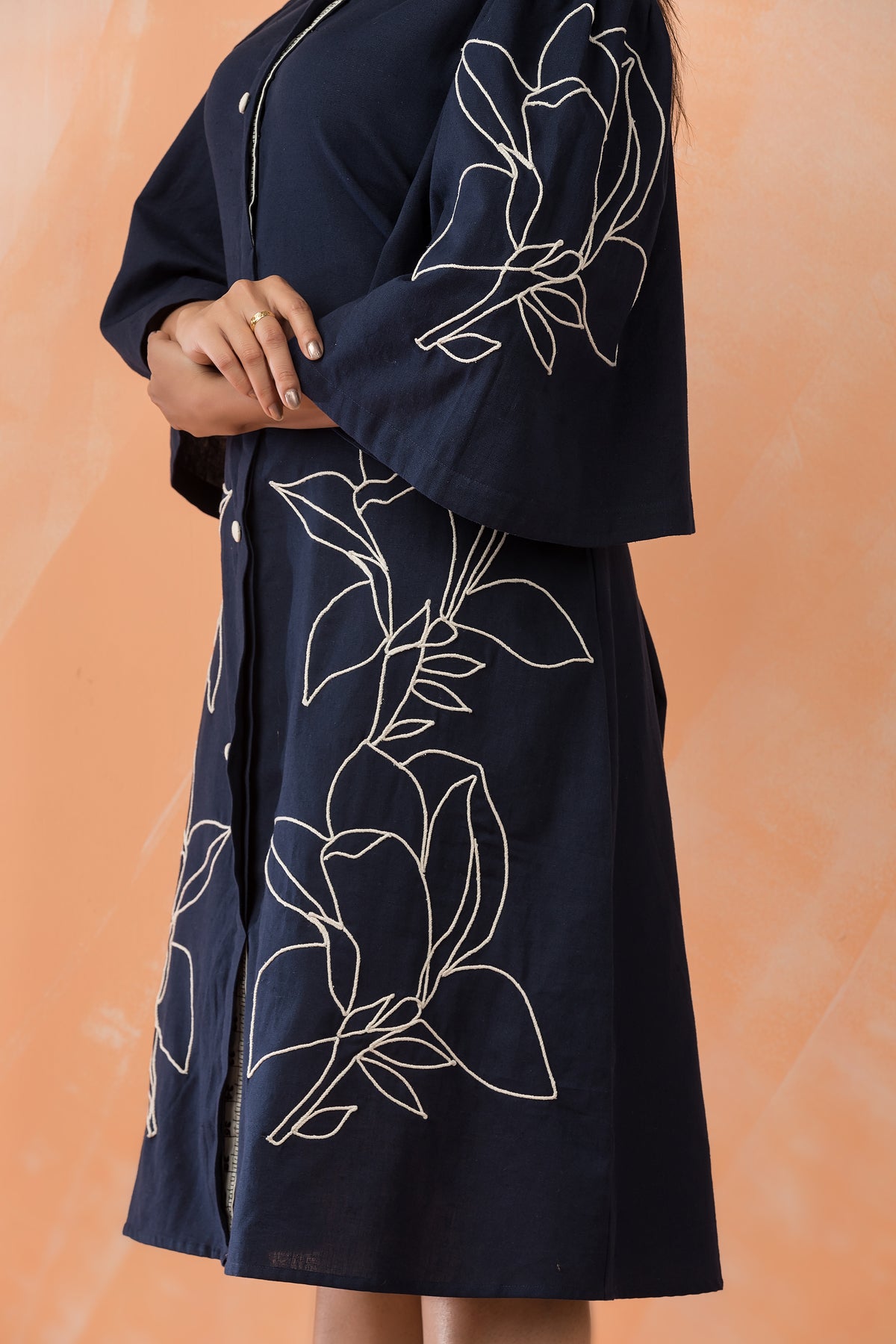 Knee Length Designer Cotton Dress