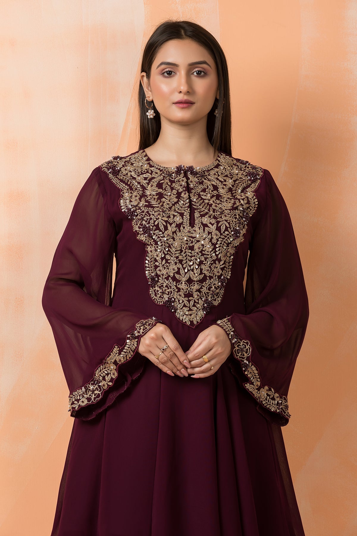 Designer top with Dhoti Drapes