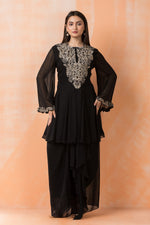 Designer top with Dhoti Drapes