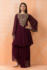 Designer top with Dhoti Drapes