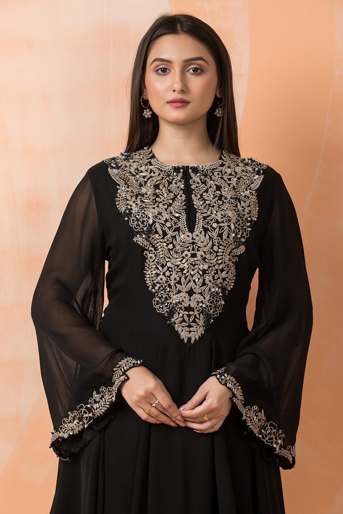 Designer top with Dhoti Drapes