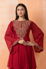 Designer top with Dhoti Drapes