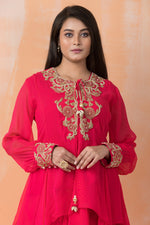 Stylish Georgette top and Dhoti Set