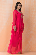 Stylish Georgette top and Dhoti Set
