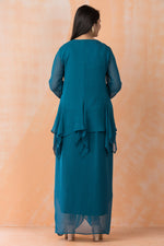 Stylish Georgette top and Dhoti Set