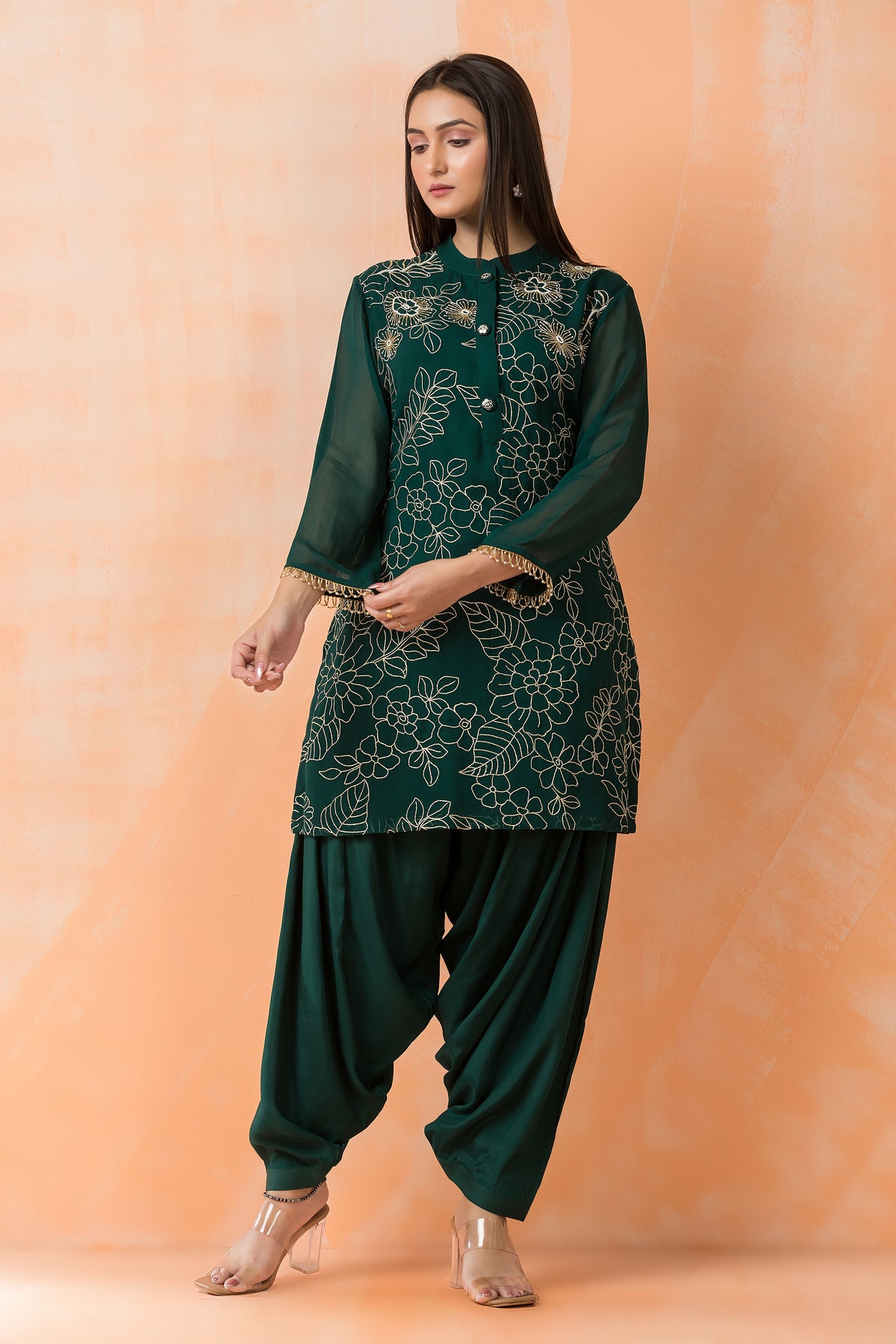 Georgette Kurta Patiala Set