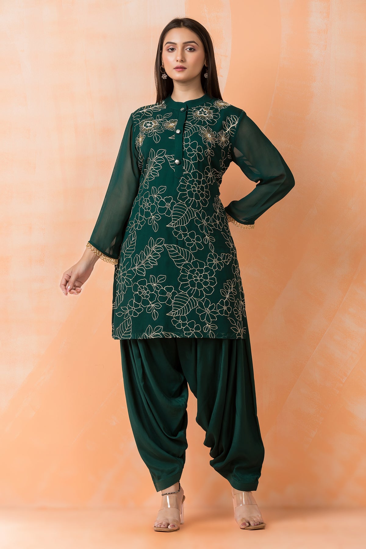 Georgette Kurta Patiala Set