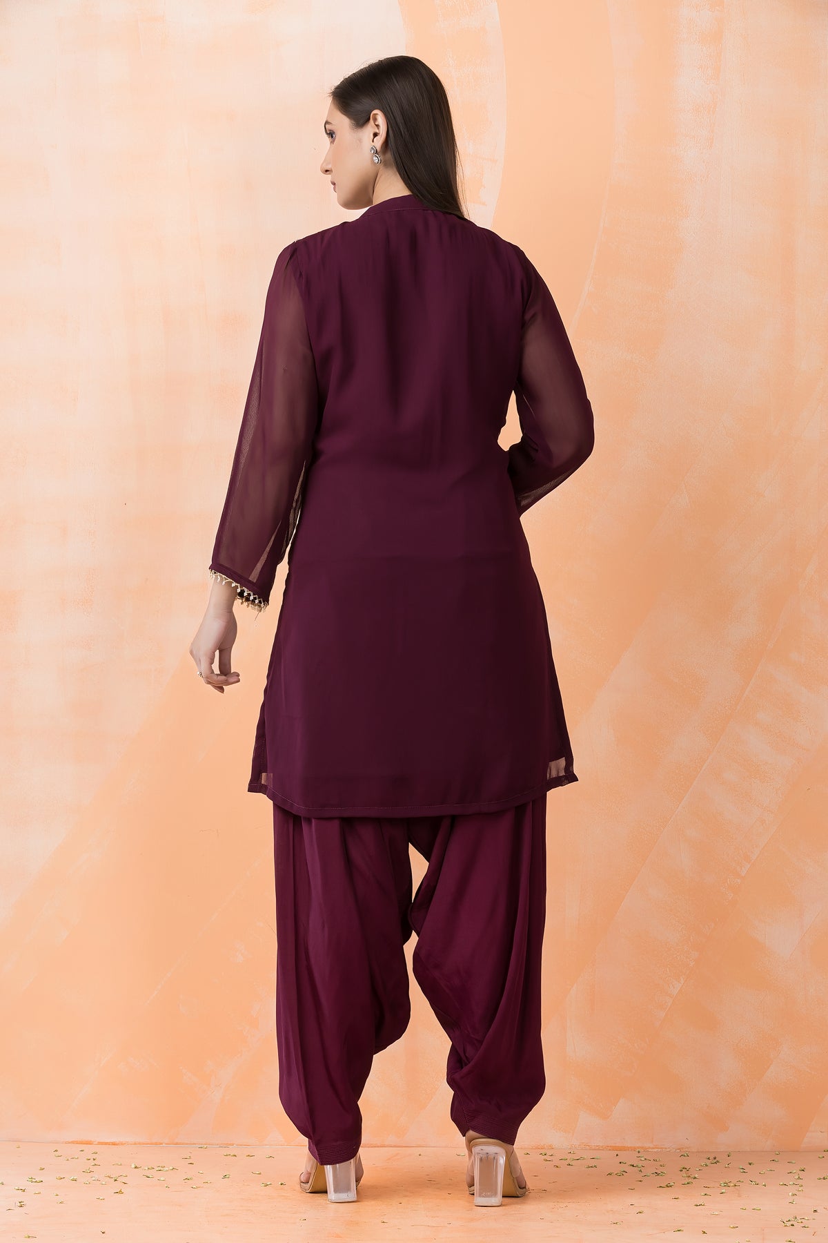 Georgette Kurta Patiala Set