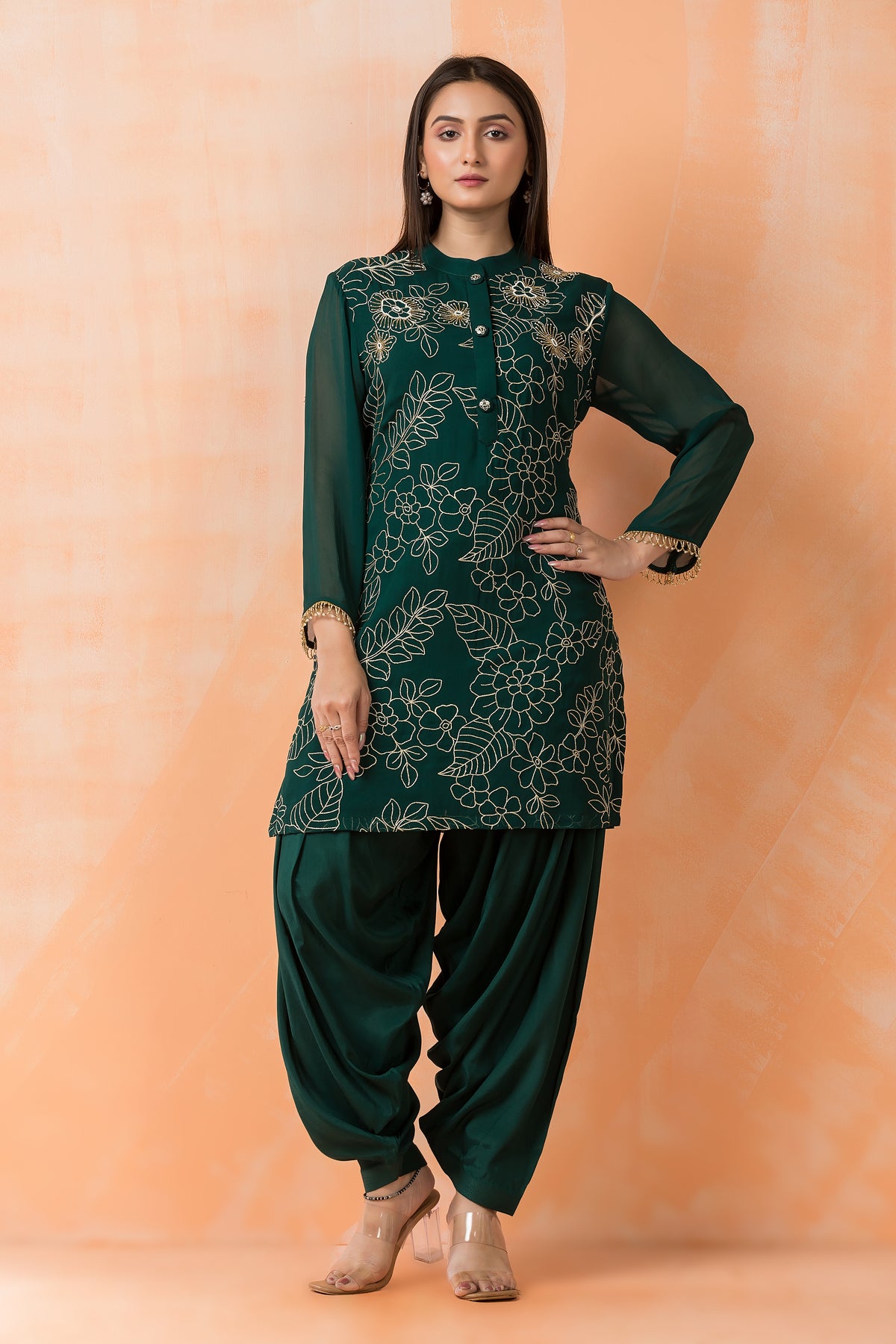 Georgette Kurta Patiala Set