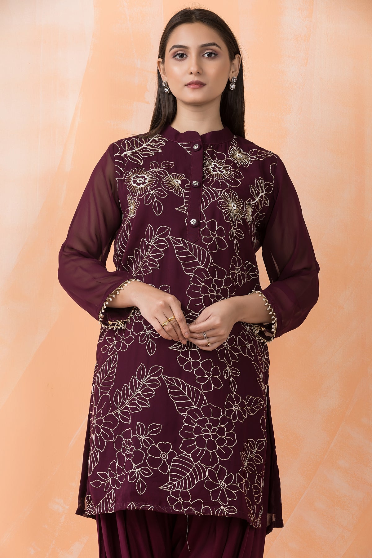 Georgette Kurta Patiala Set