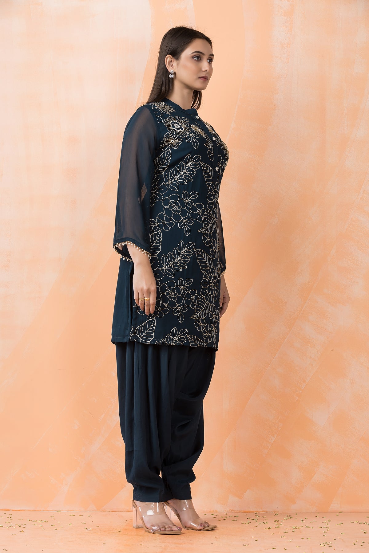 Georgette Kurta Patiala Set