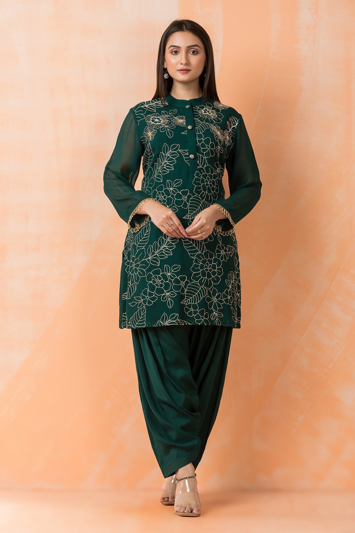 Georgette Kurta Patiala Set