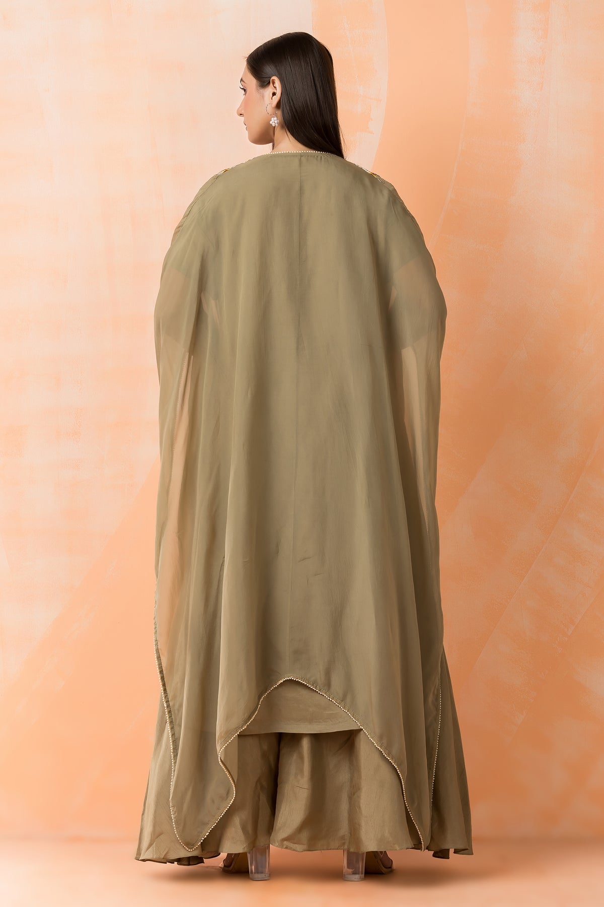 Three piece Designer Dress with Jacket