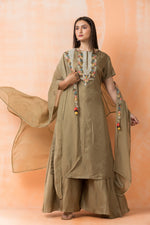 Three piece Designer Dress with Jacket