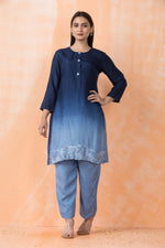 Silk Dyed Kurta Pant set