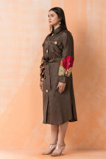 Knee Length Designer Cotton Dress