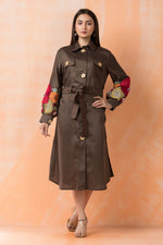 Knee Length Designer Cotton Dress