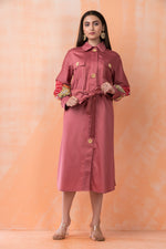 Knee Length Designer Cotton Dress