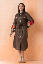 Knee Length Designer Cotton Dress