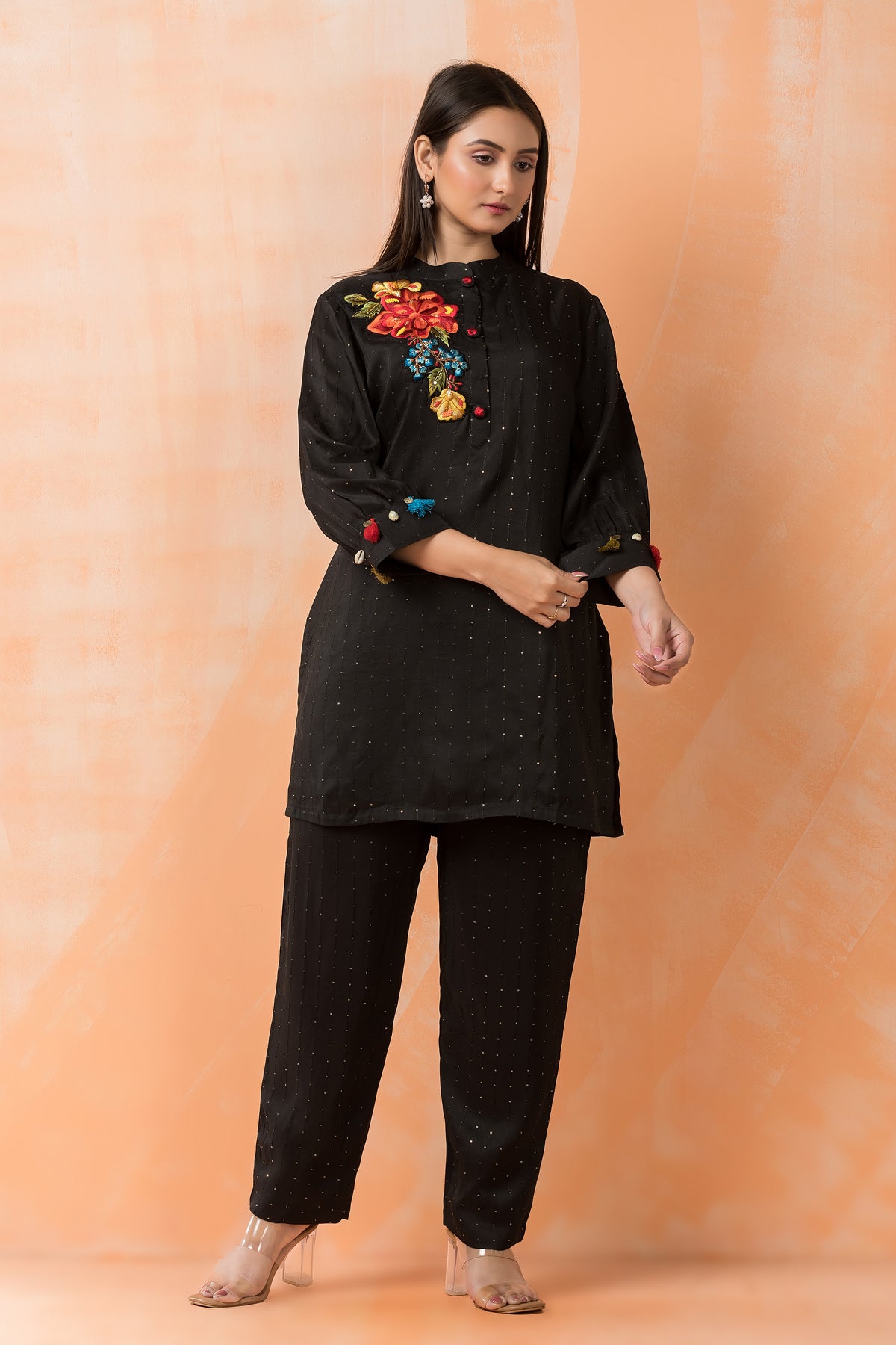 Sequence Work, Embroidered Co-ord set