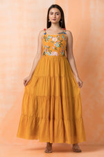 Designer Layered Cotton Gown