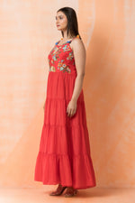 Designer Layered Cotton Gown