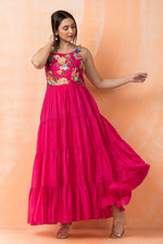 Designer Layered Cotton Gown