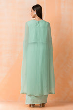 Dola Silk Dhoti and organza top; Indo-western dress