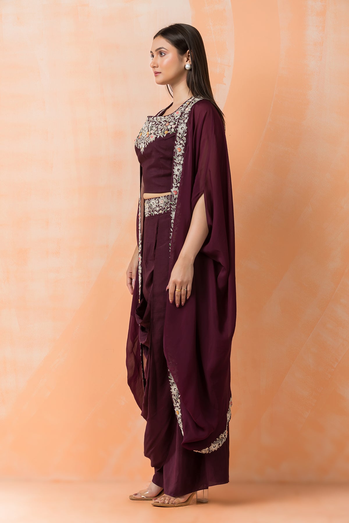 Three piece Designer Dress with Jacket