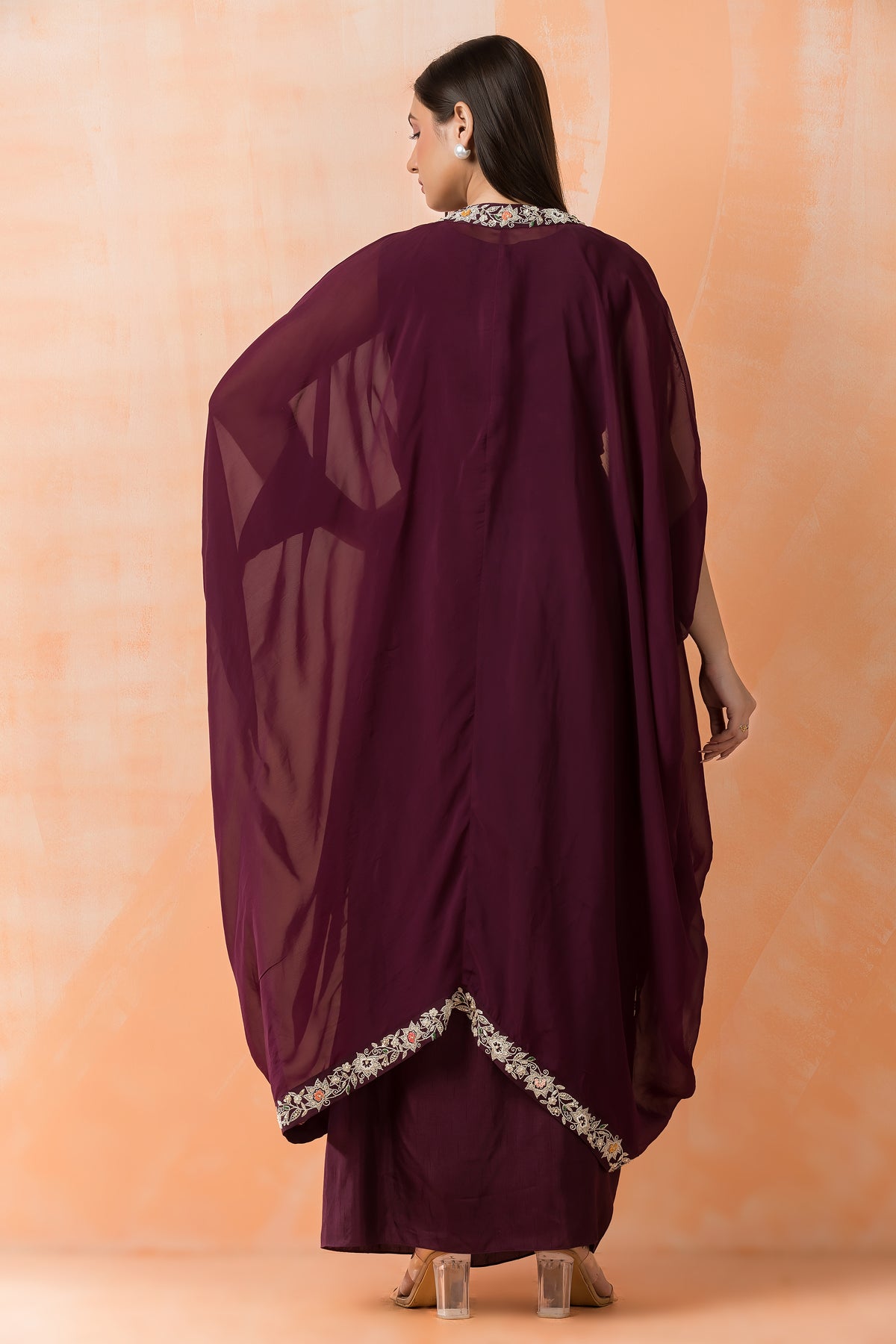 Three piece Designer Dress with Jacket