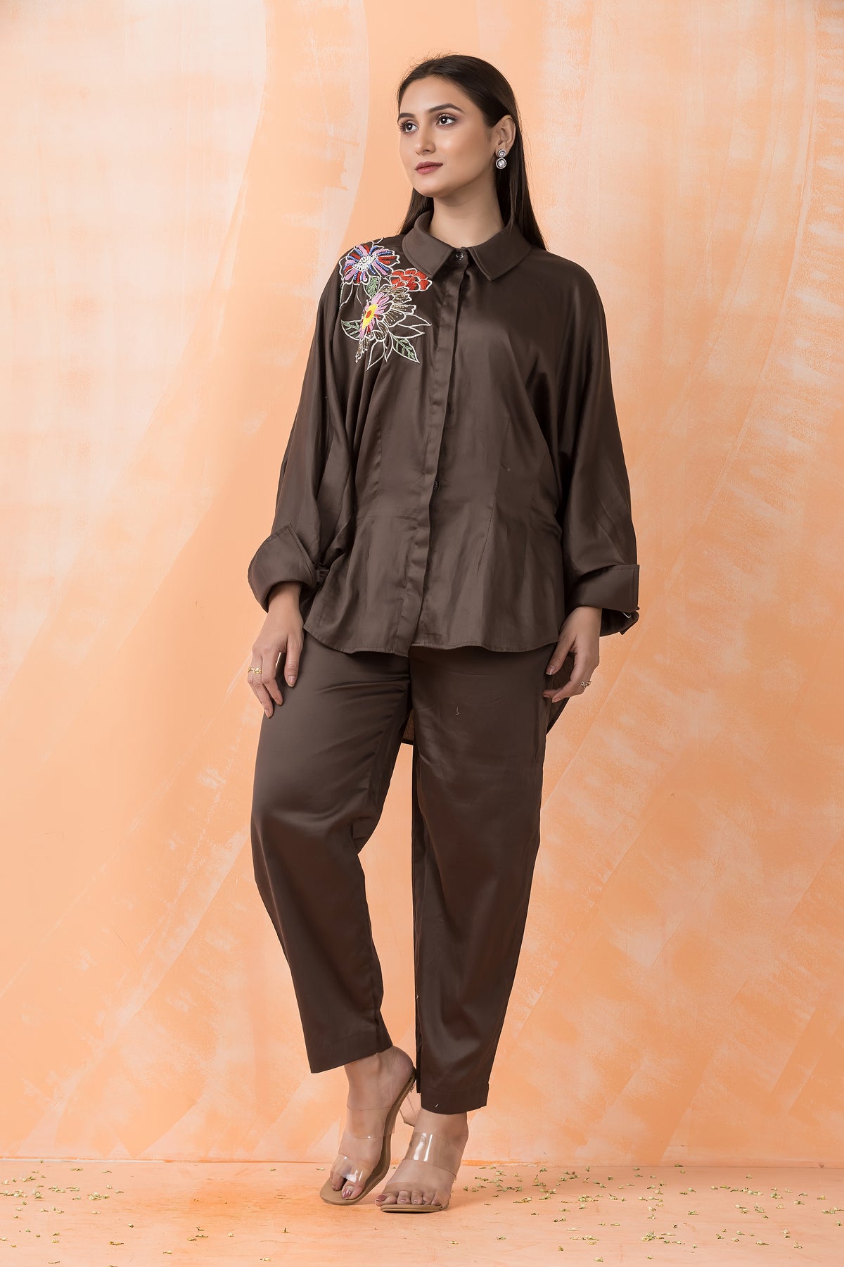 Designer Cotton Satin Co-ord Set