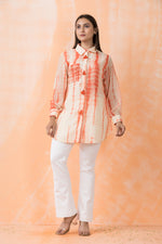 Shibori Print hand Embroidered Shirt