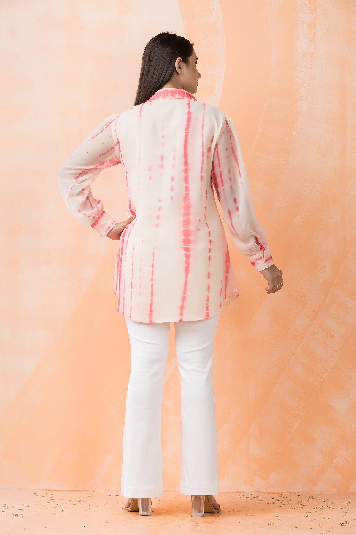 Shibori Print hand Embroidered Shirt