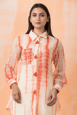Shibori Print hand Embroidered Shirt