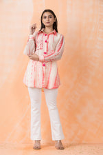 Shibori Print hand Embroidered Shirt