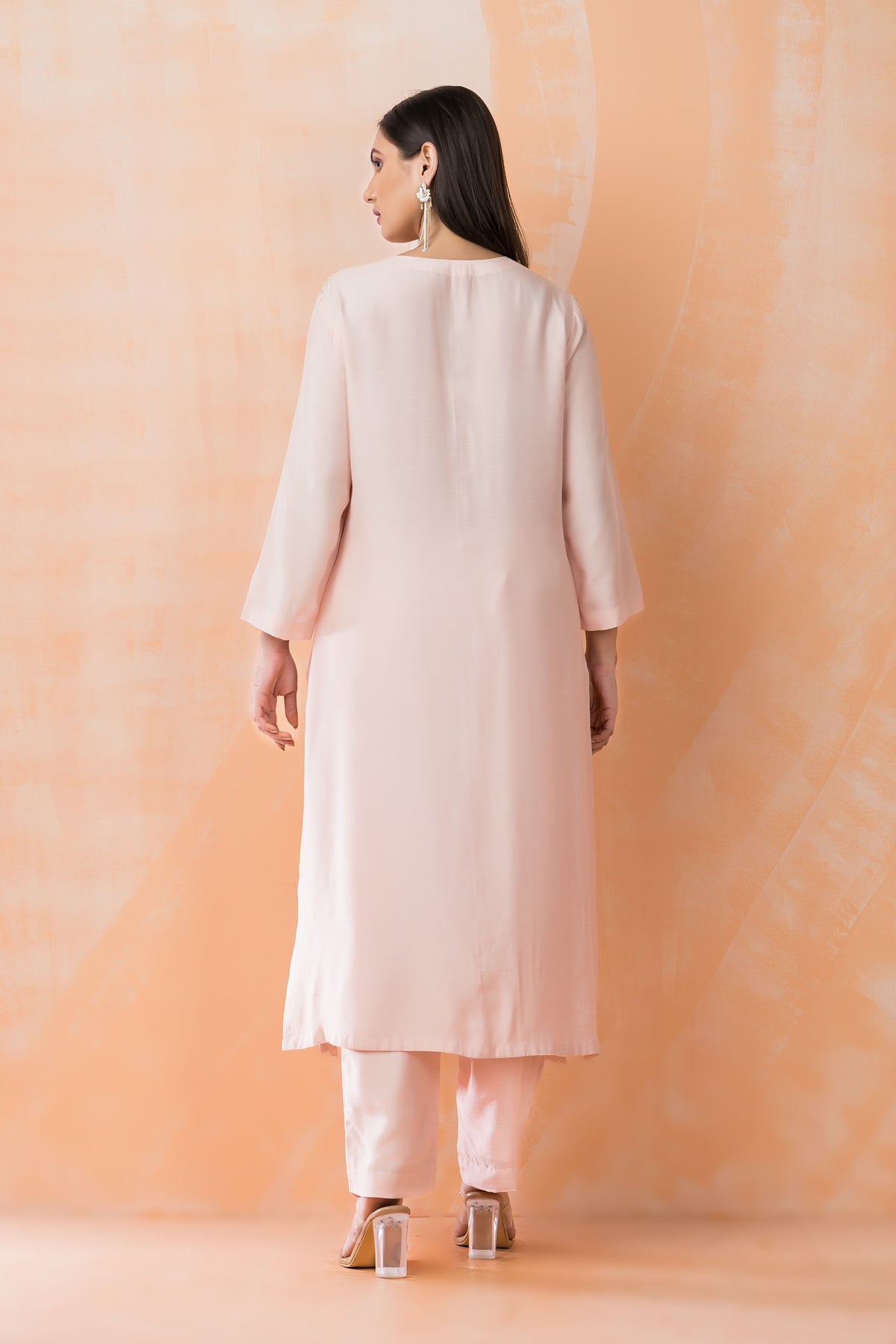 Embroidered Muslin Kurta Pant Set