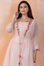 Designer Cotton Kurta pant set in Mul Chanderi