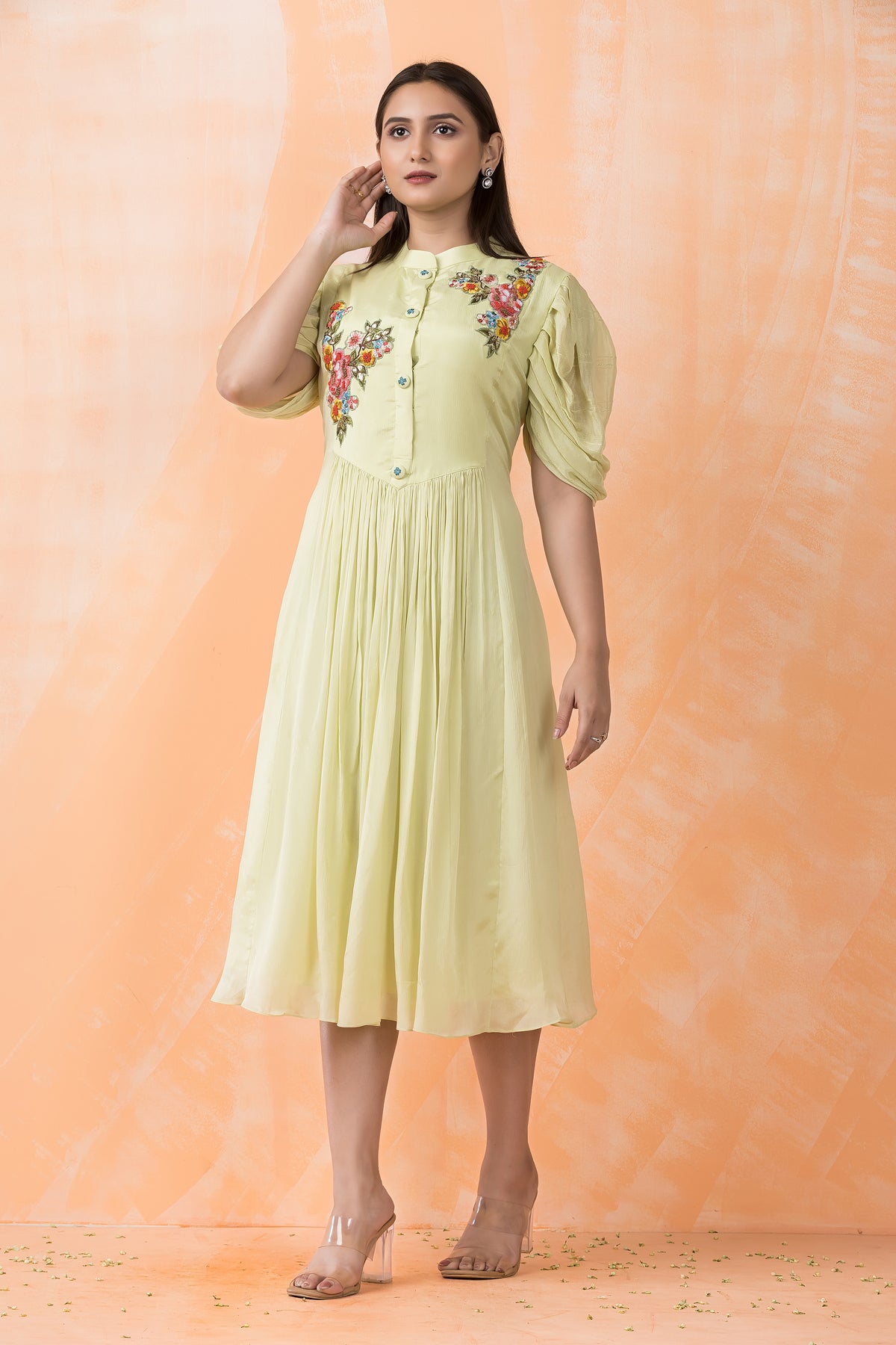 Knee Length Designer Dress