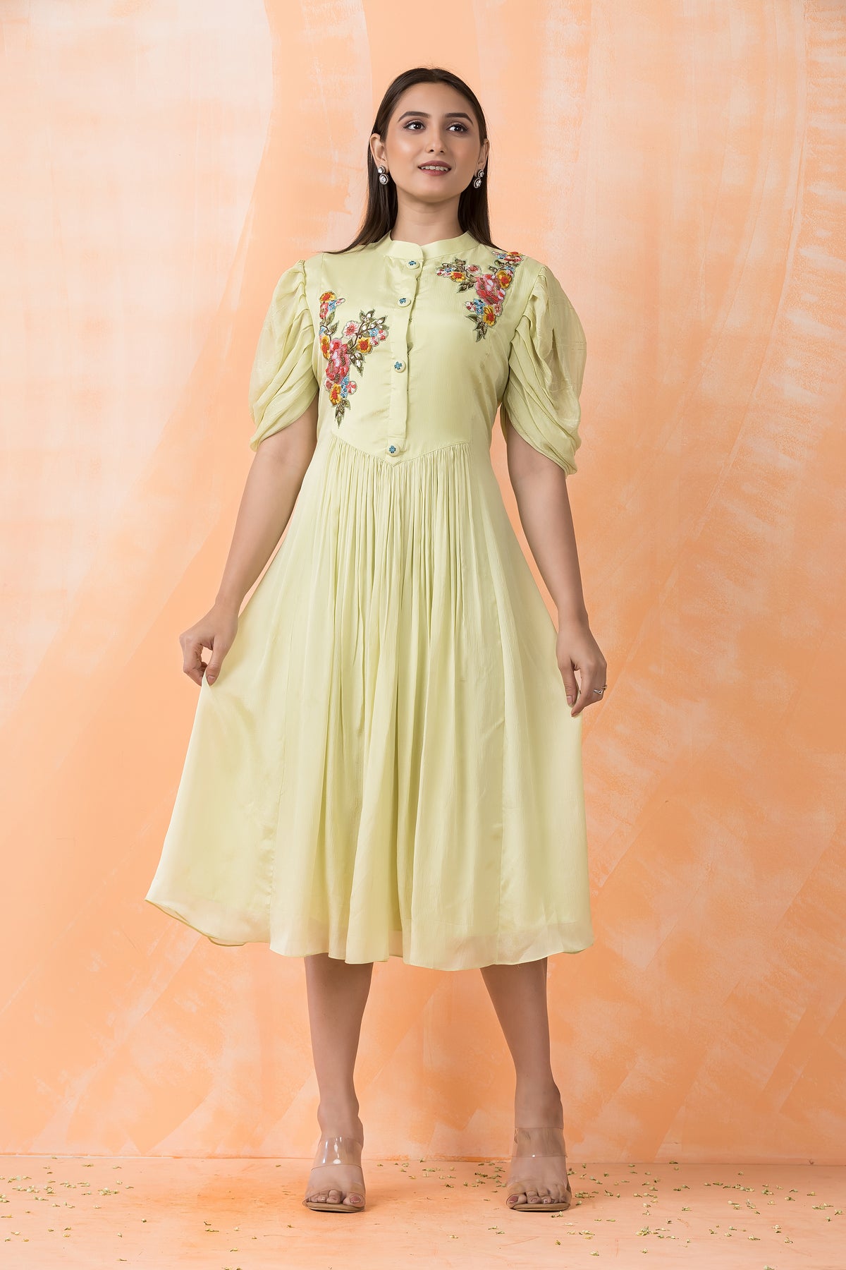 Knee Length Designer Dress