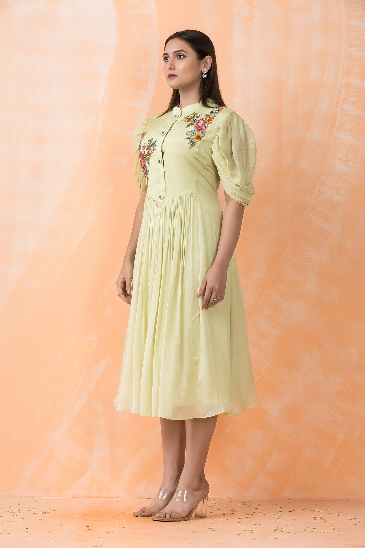 Knee Length Designer Dress