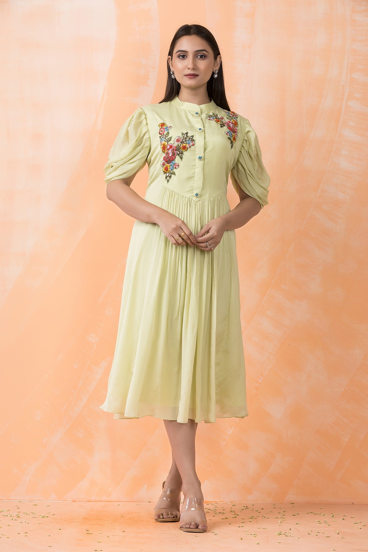 Knee Length Designer Dress