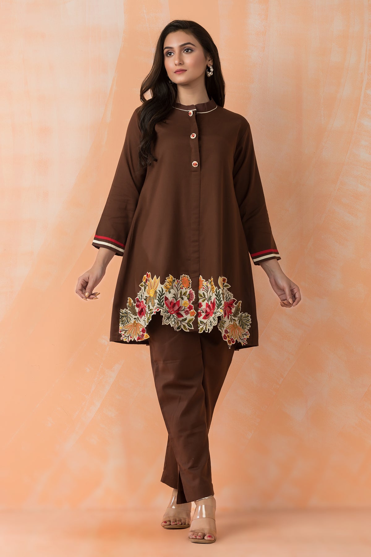 Embroidered Cotton Co-ord Set