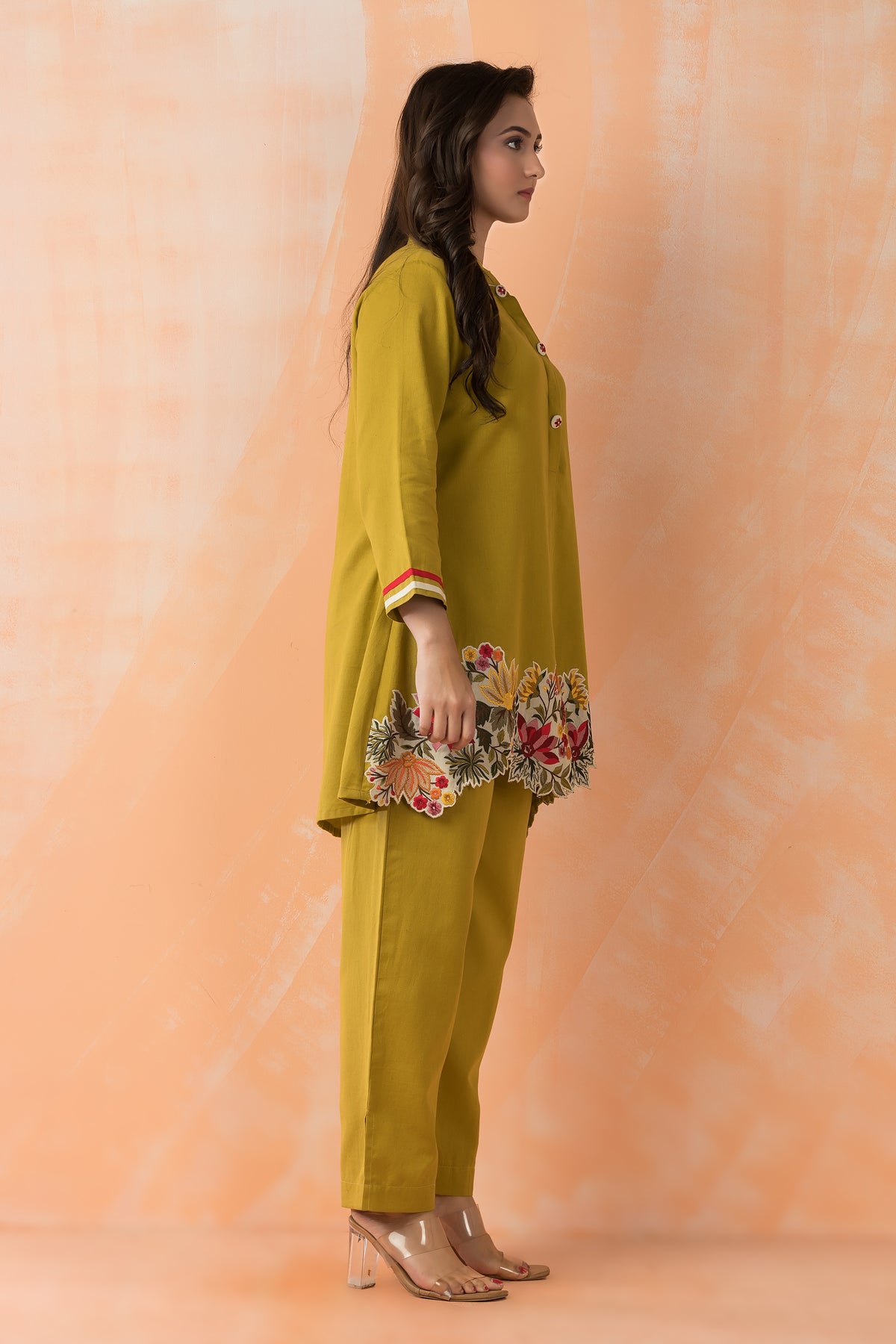 Embroidered Cotton Co-ord Set