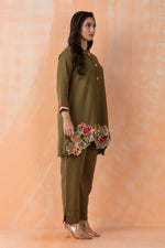 Embroidered Cotton Co-ord Set