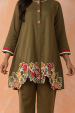 Embroidered Cotton Co-ord Set