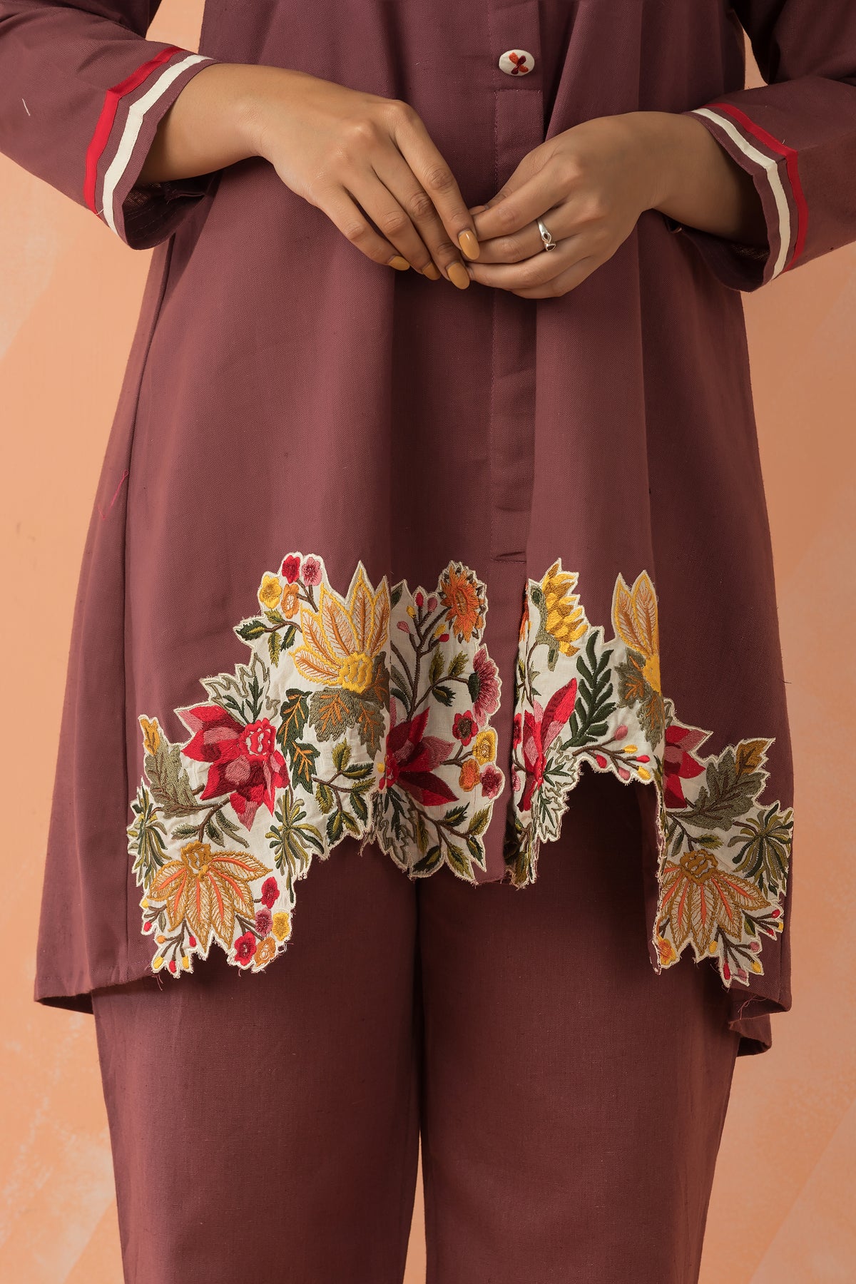 Embroidered Cotton Co-ord Set