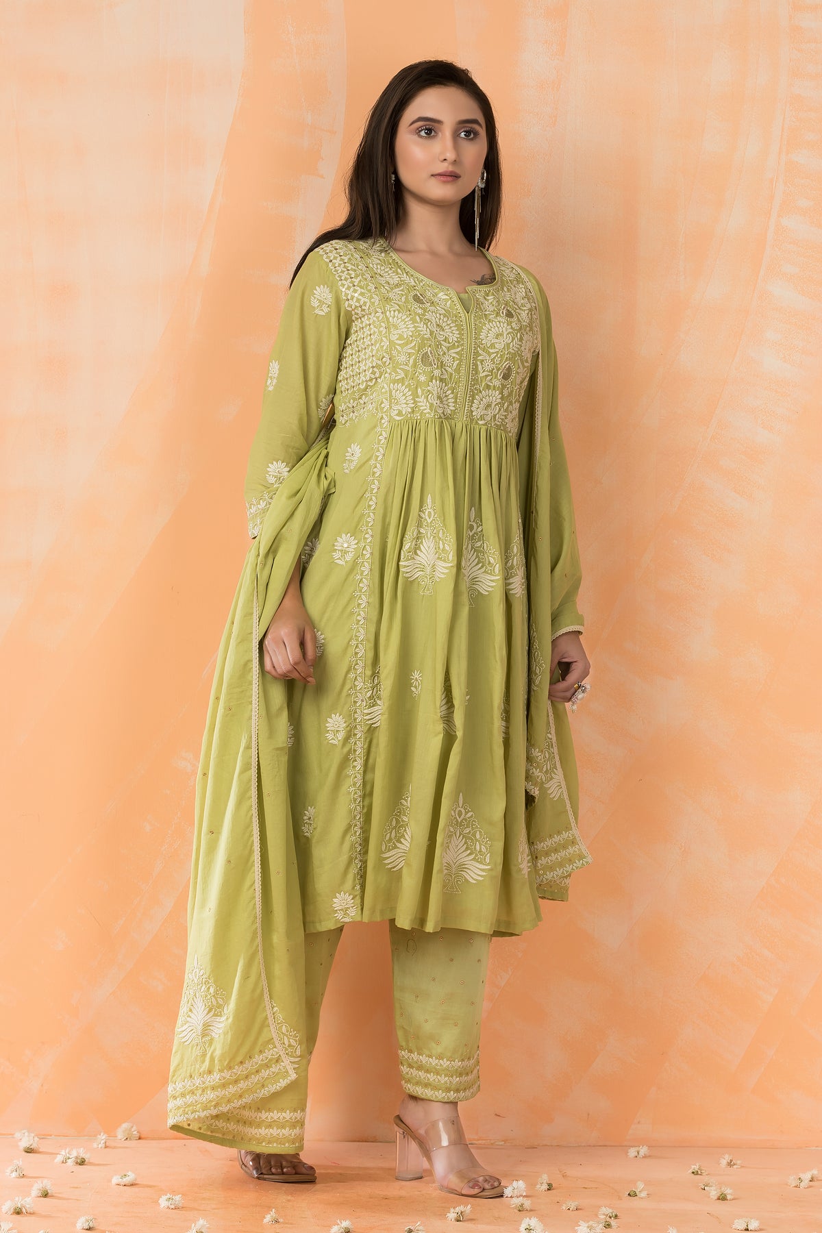 Chikankari Three piece Salwar Suit