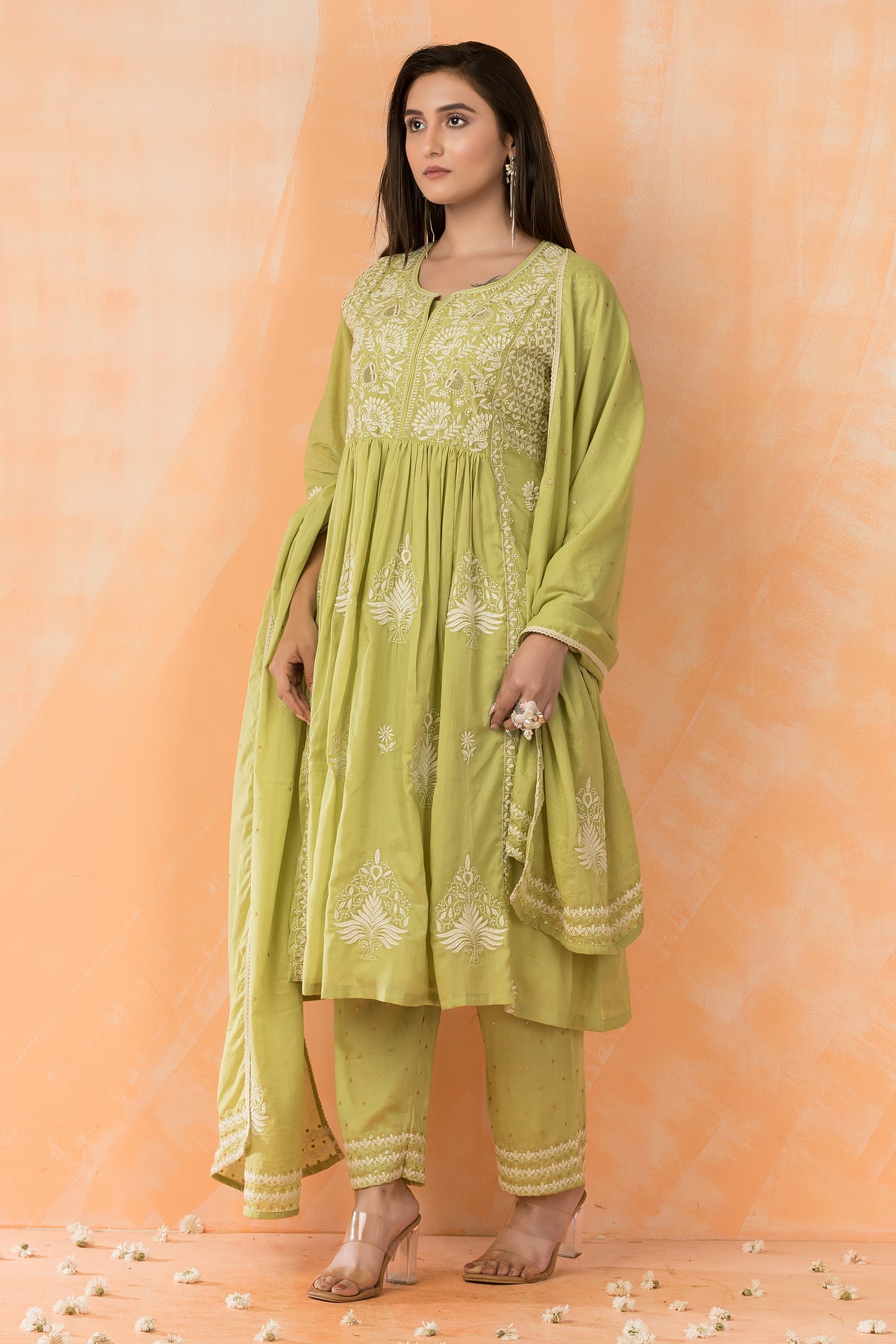 Chikankari Three piece Salwar Suit