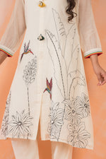 Designer Mul Chanderi Kurta Pant Set