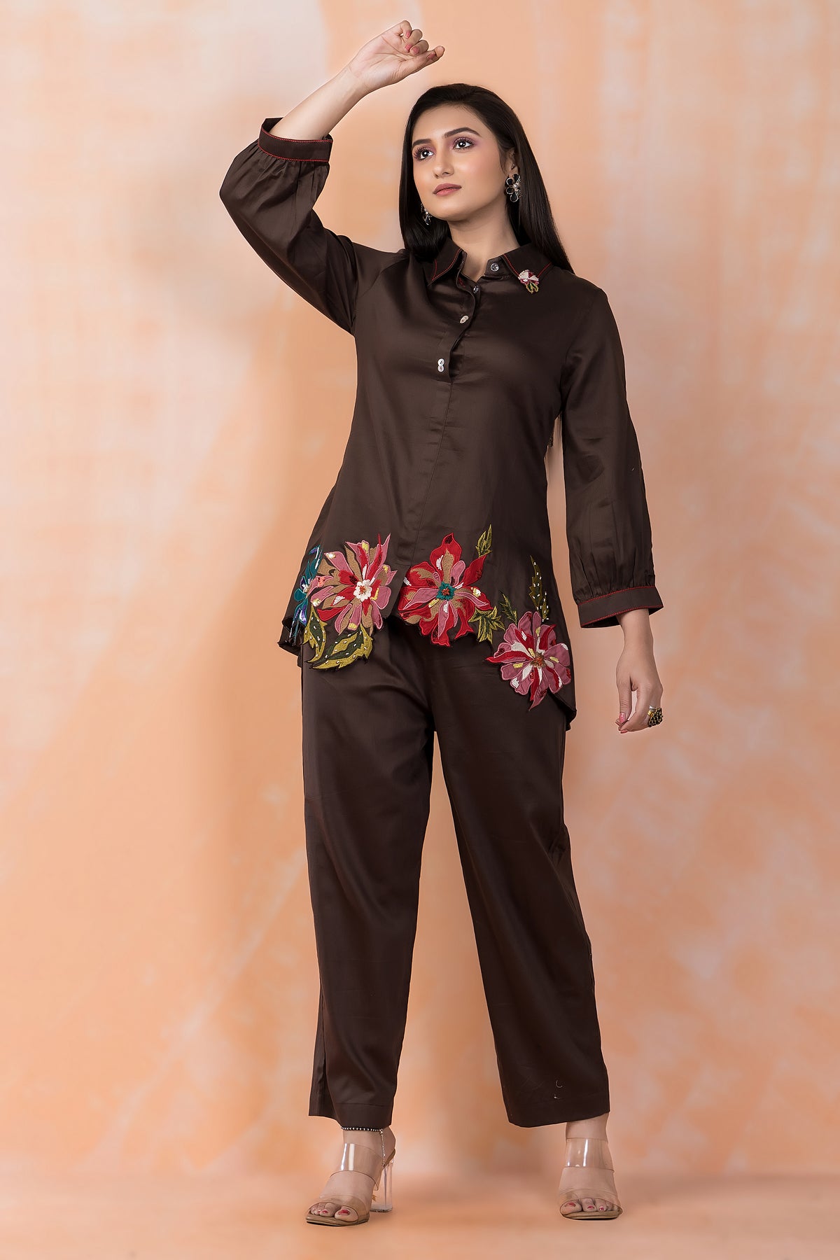 Embroidered Cotton Co-ord Set